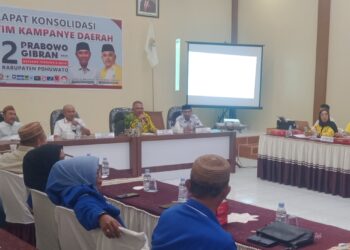 DIRAPAT KONSOLIDASI TKD PRABOWO-GIBRAN, SAIFUL : BALIHO AKAN DI GANTI