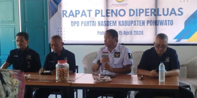 Gelar Rapat Pleno Diperluas, Nasdem Pohuwato Usulkan Saipul Mbuinga Bakal Calon Bupati