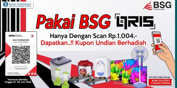 Jalan Sehat Berhadiah Cukup Belanja Rp 1004 Pakai BSG QRIS