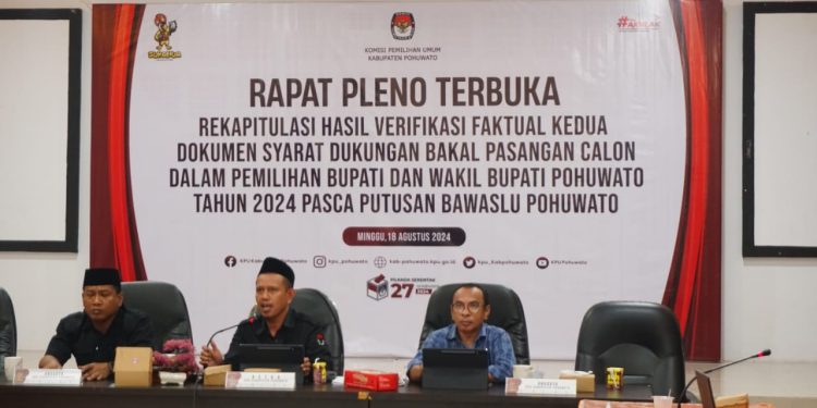 Pasangan Salahudin-Vicky Gugur di Jalur Perseorangan Pilkada Pohuwato 2024