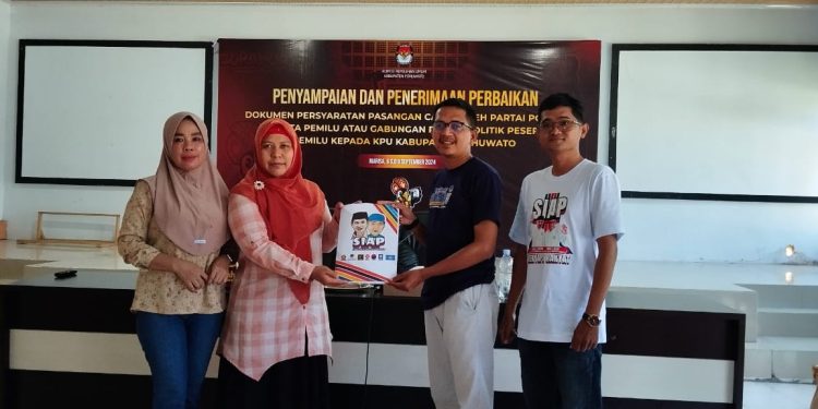 Serahkan Dokumen Perbaikan Pasangan SIAP, Alwin Makuta : Kami Memastikan Kelengkapan Persyaratan Calon