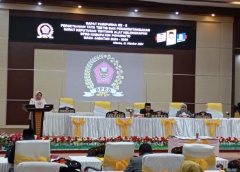 TATIB Dan AKD Diketuk Lewat Paripurna, Ketua DPRD Beni Nento Ingatkan Tugas Dan Tanggung Jawab Wakil Rakyat