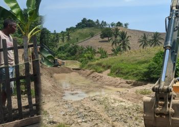 Penambang Kerahkan Alat untuk Normalisasi Sungai, Pa Aya : Torang Petani So Tidak Perlu Khawatir