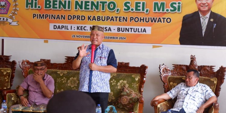 Di Reses Beni Nento, Masyarakat Minta Rumah Layak Huni Masa Syarif Mbuinga Di Programkan Kembali