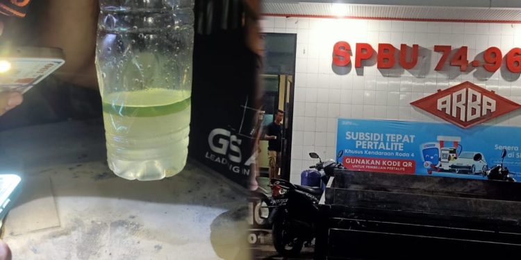 Beberapa Kendaraan Mogok, Diduga Usai Isi BBM Bercampur Air Di SPBU Marisa