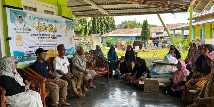 Bentuk Dukungan Swasembada Pangan Pemerintah, Penambang Programkan Bantuan Ke Petani Secara Swadaya yang Berkelanjutan di Pohuwato