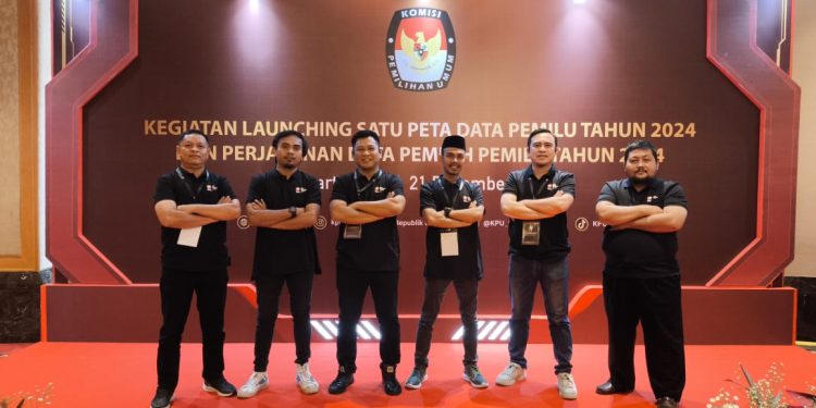 Komisioner KPU Pohuwato Ikut Launching Satu Peta Data Pemilu