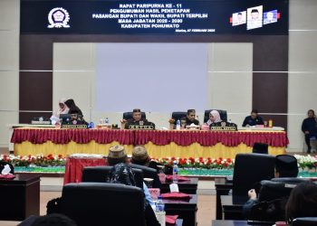 DPRD Pohuwato Gelar Rapat Paripurna Pengumuman Hasil Penetapan Calon Kepala Daerah Terpilih