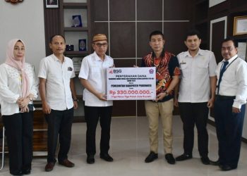 Lewat Dana CSR,BSG Cabang Pohuwato Ikut Berkontribusi Terhadap Pembangunan Daerah