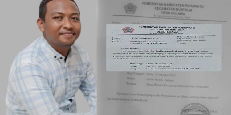 Permohonan Penertiban Dari Kades Hulawa Menuai Kritik, Penambang : Sepertinya Kades Lupa Mayoritas Penduduk Hulawa Adalah Penambang