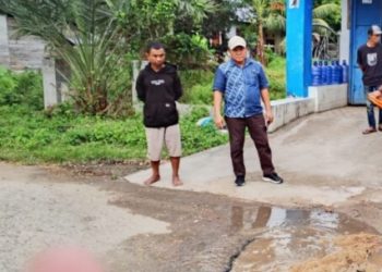 Jalan Rusak Menuju Rumah Sakit,Beni Nento Respon Cepat Lakukan Perbaikan