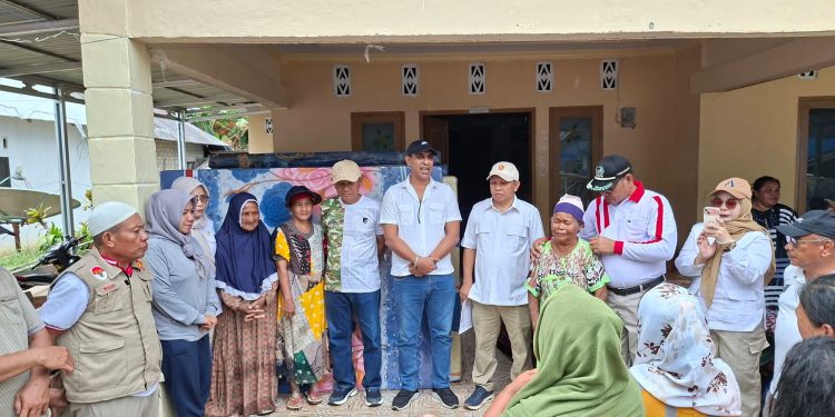 Gerindra Gorontalo Bergerak, Bantu Korban Banjir Di Desa Hulawa