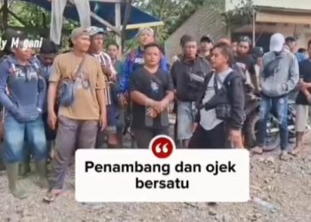 Kena Dampak Penertiban,Penambang Bersama Tukang Ojek Minta Pemda Beri Solusi