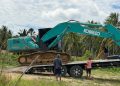Polres Pohuwato Amankan Satu Unit Escavator Ditambang Marisa,Operator Melarikan Diri