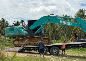 Polres Pohuwato Amankan Satu Unit Escavator Ditambang Marisa,Operator Melarikan Diri