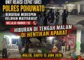TIM Reaksi Cepat Hentikan Hiburan Di Tengah Malam,Bentuk Komitmen Polres Pohuwato Menjaga Kamtibmas