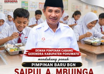 Pergantian Kepala BGN,DPC Gerindra Pohuwato Dukung Penuh Keputusan Presiden Prabowo Subianto