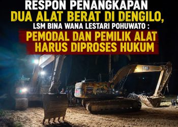Penertiban Di Dengilo,LSM Bina Wana Lestari Pohuwato : Pemodal Dan Pemilik Alat Harus Diproses Hukum